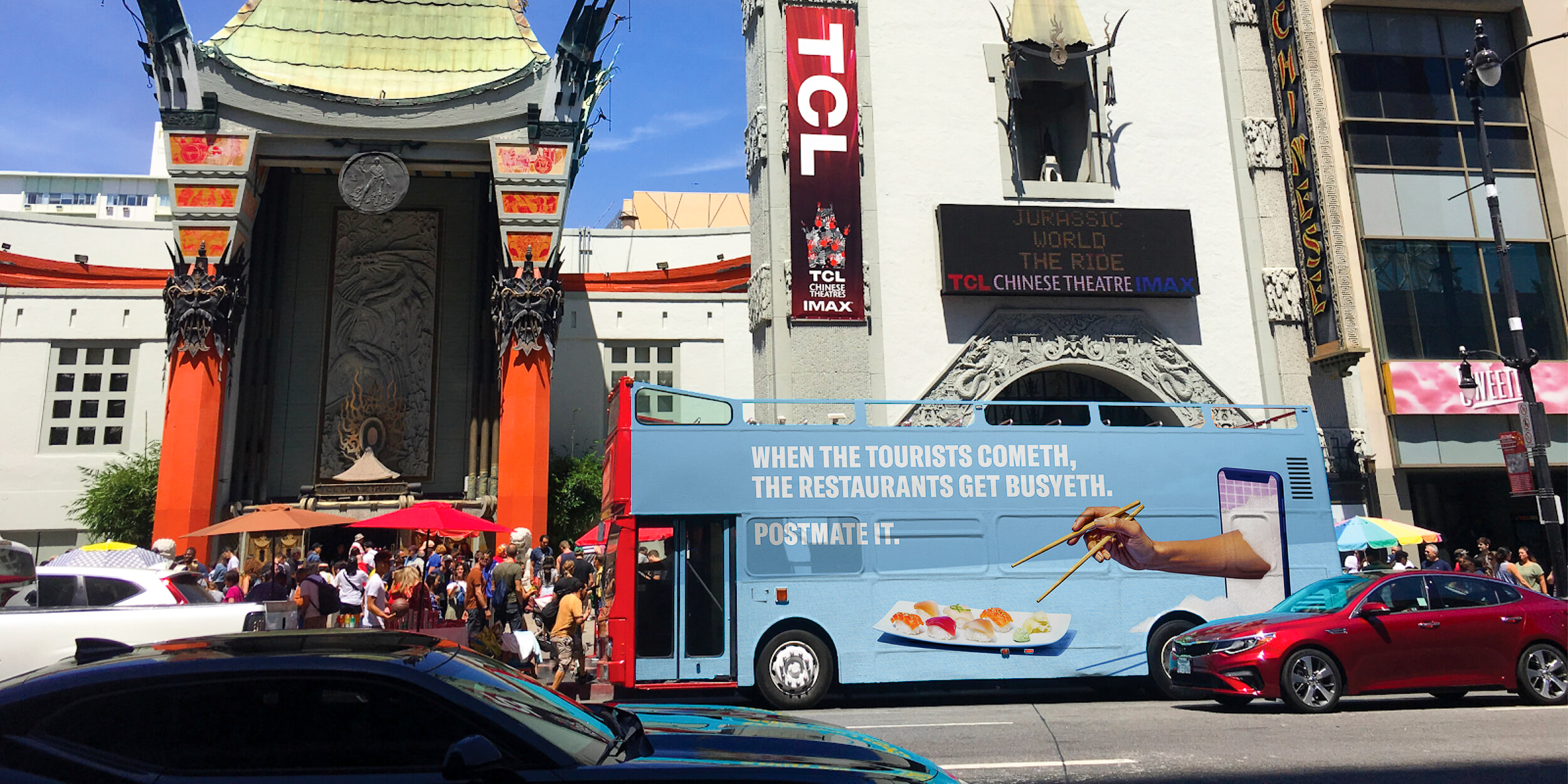postmates outdoor ad