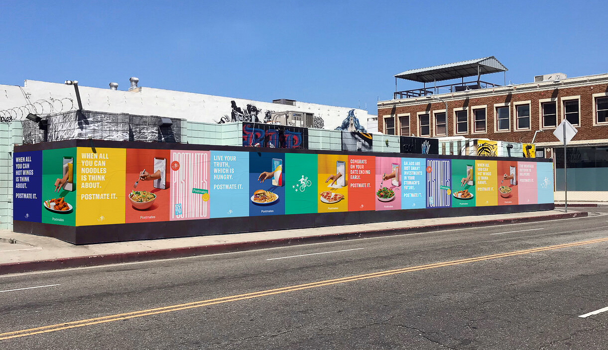 postmates outdoor ad